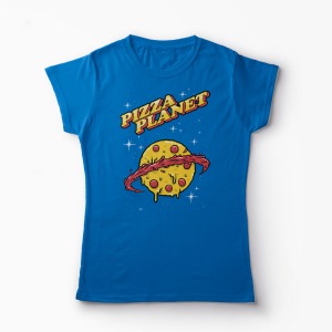 Tricou Personalizat Pizza Planet - Femei-Albastru Regal
